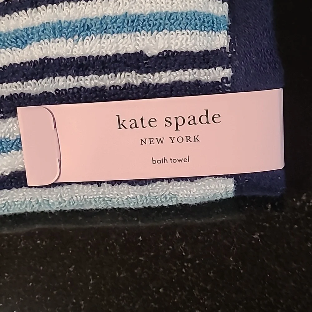Kate Spade Stripes & Solid Bath Towel Set